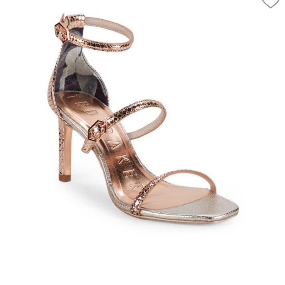 Ted Baker Triam Metallic Strappy Sandal
